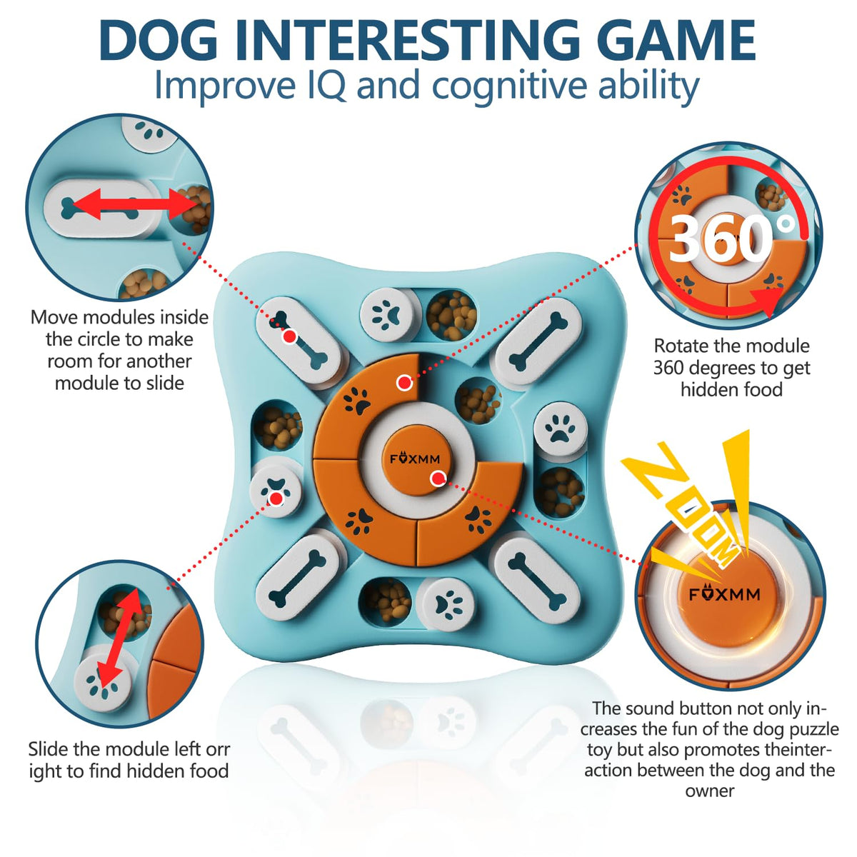 Interactive Dog Treat Puzzle Toys P13269