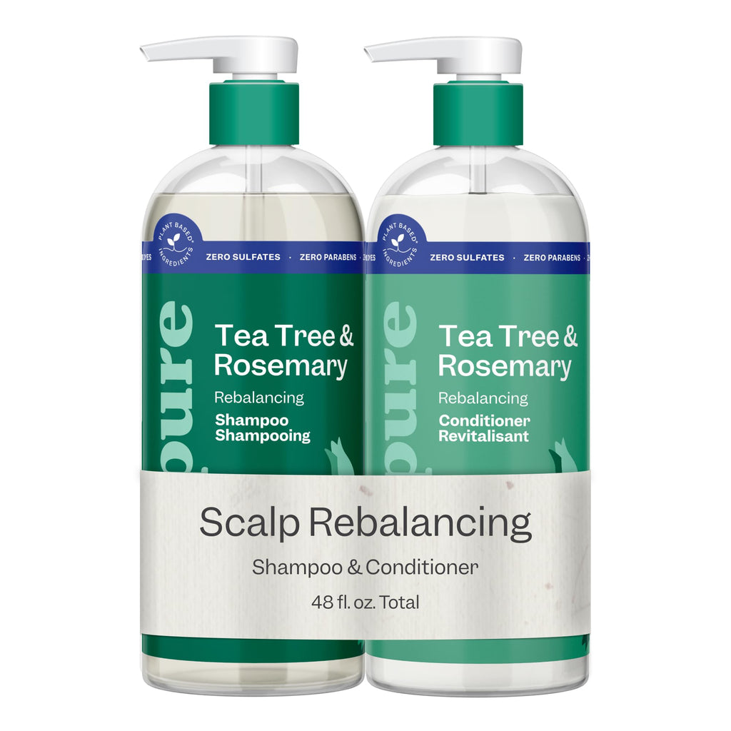 Tea Tree & Rosemary Shampoo & Conditioner Set 2x24oz B557