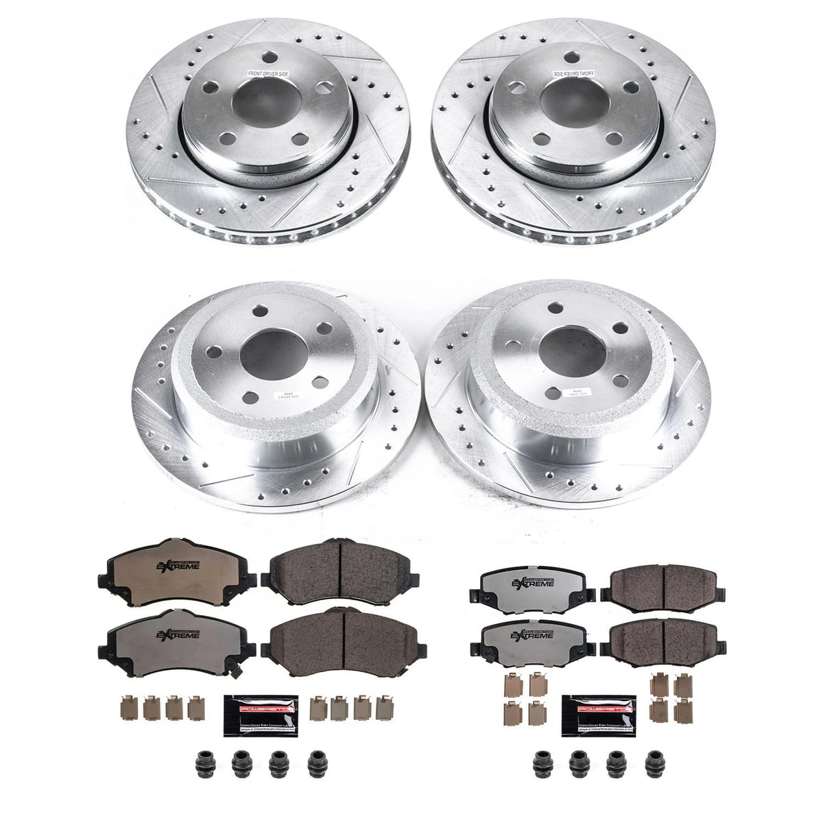 Front & Rear Brake Pad & Rotor Kit G6232