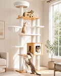 70" Wood Cat Tree for Large Cats J987