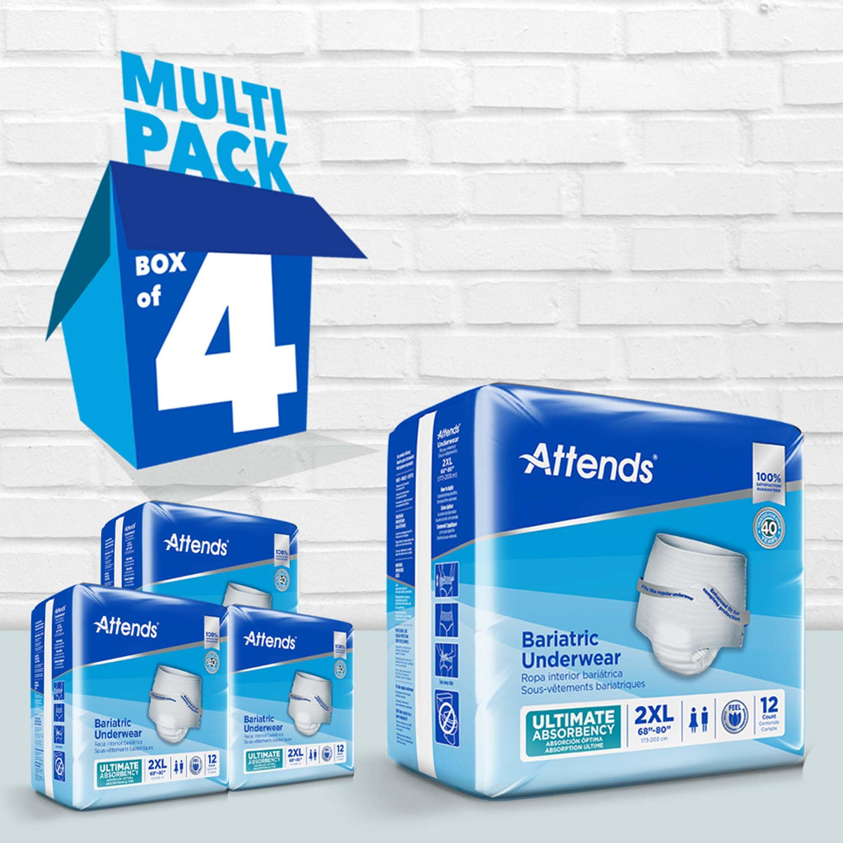 2X-Large Adult Incontinence Underwear, 12 ct O167412