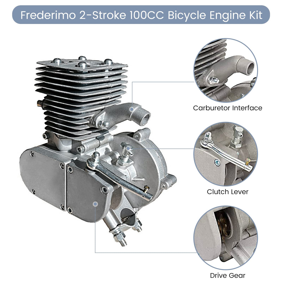 100cc 2 Stroke Air-Cooling Bicycle Engine Kit E233