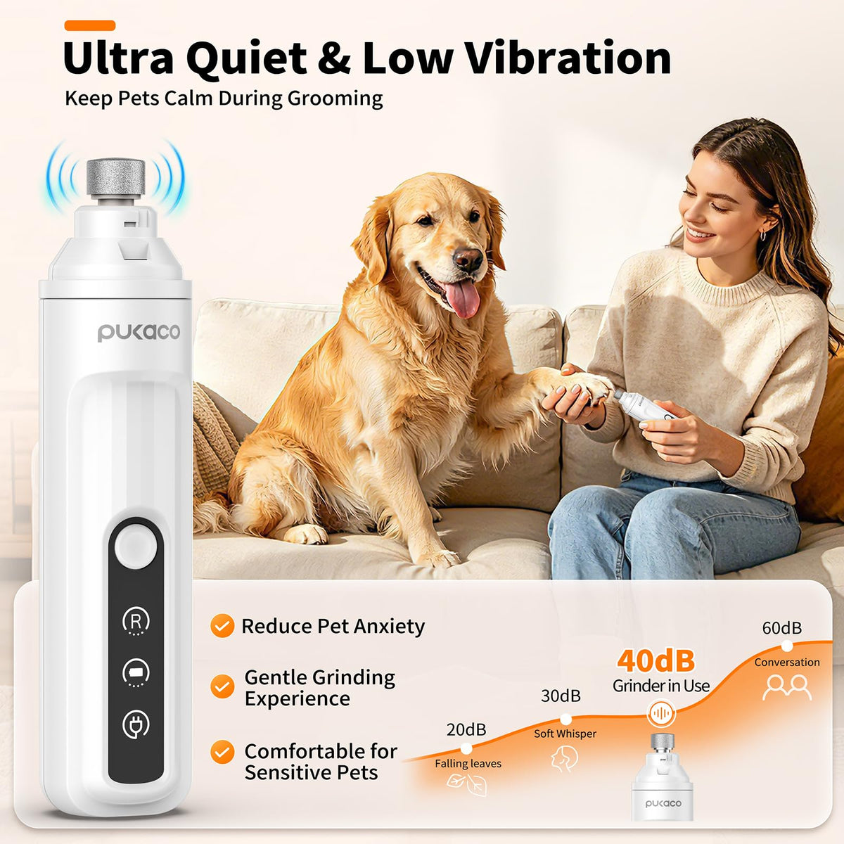 Electric Dog Nail Grinder with LED Light N770