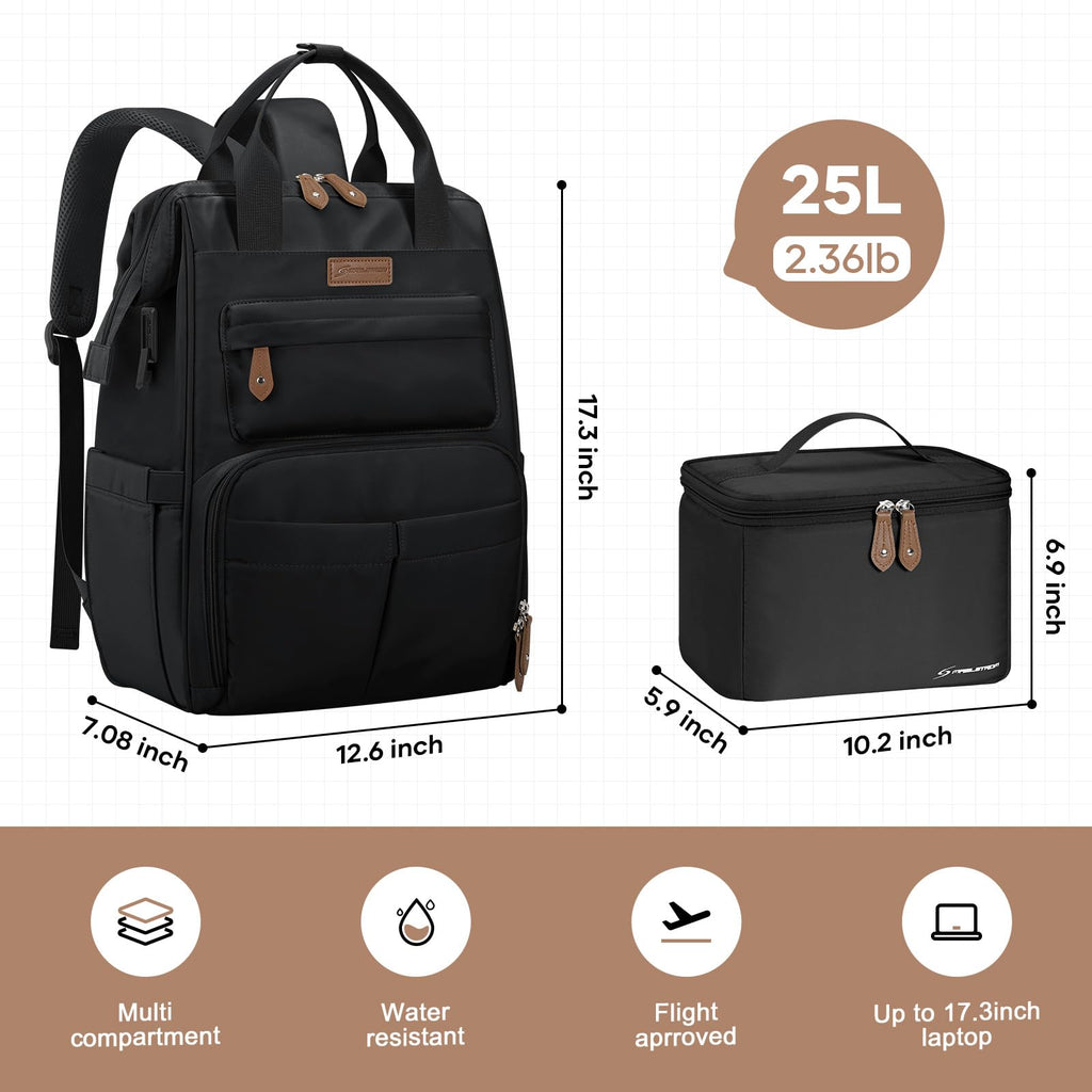 15.6-17.3" Laptop Backpack with Lunch Box U631