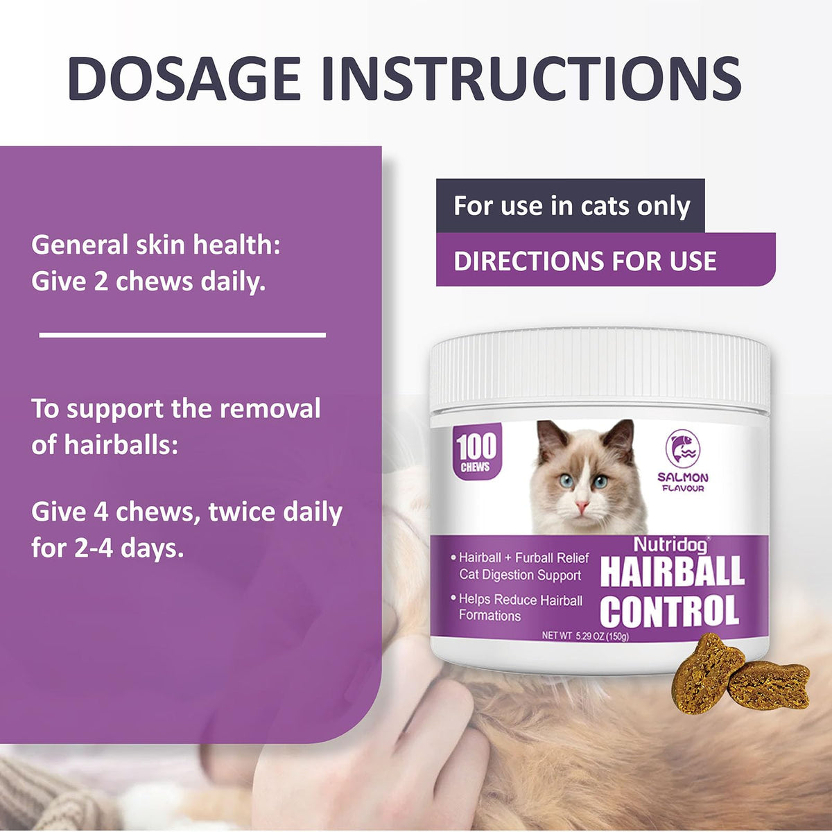 Hairball Remedy Chews with Omega 3&6 G507
