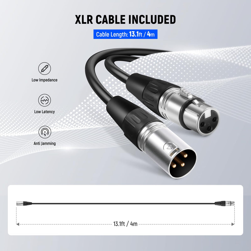 Cardioid Dynamic Microphone with XLR Cable Q85564