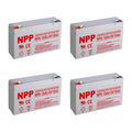 6V 10Ah Rechargeable Sealed Lead Acid Battery 4Pcs J4003