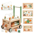 Wooden Baby Walker with Activity Cube S22611