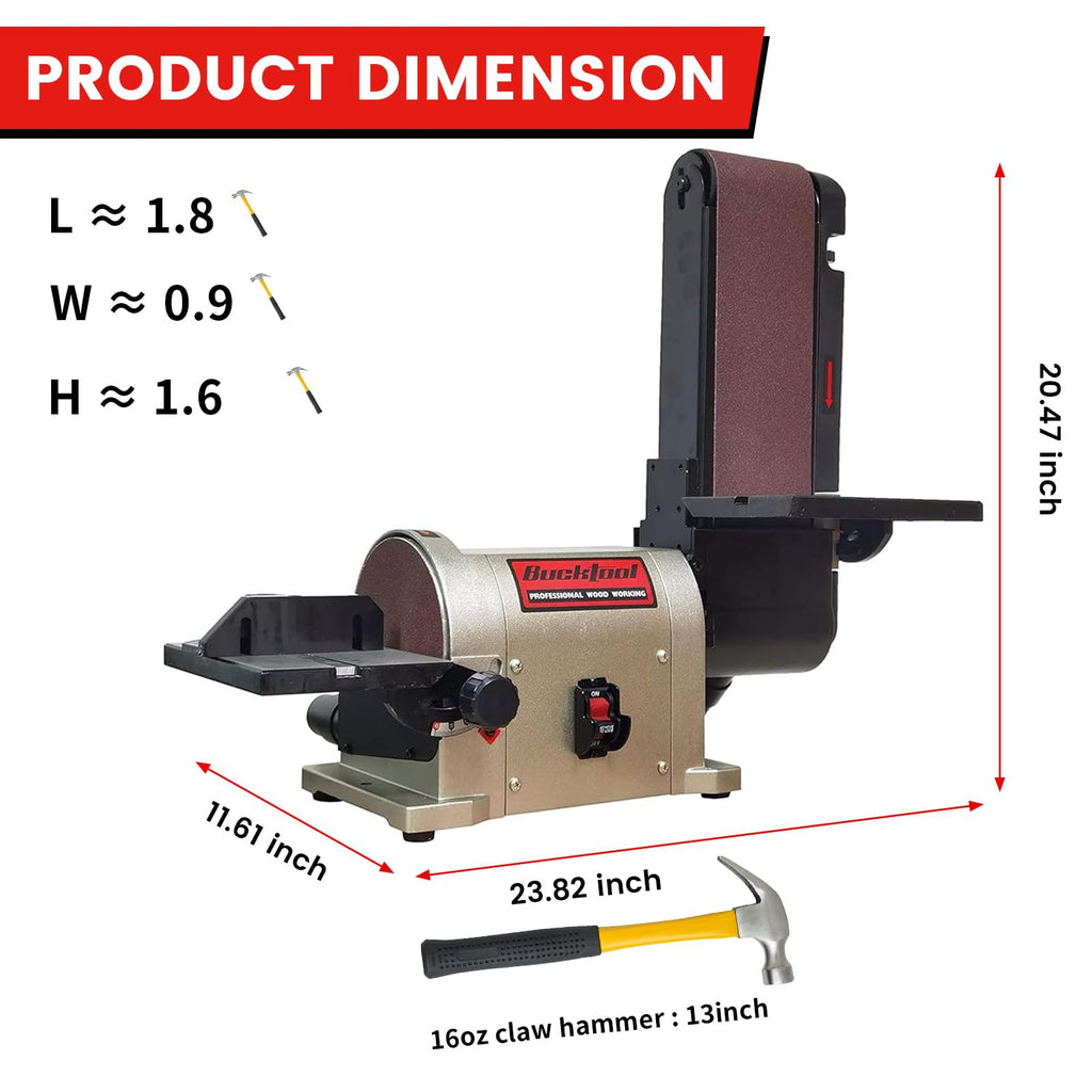 Bench Belt Disc Sander 4x36" Belt 6" Disc F5226