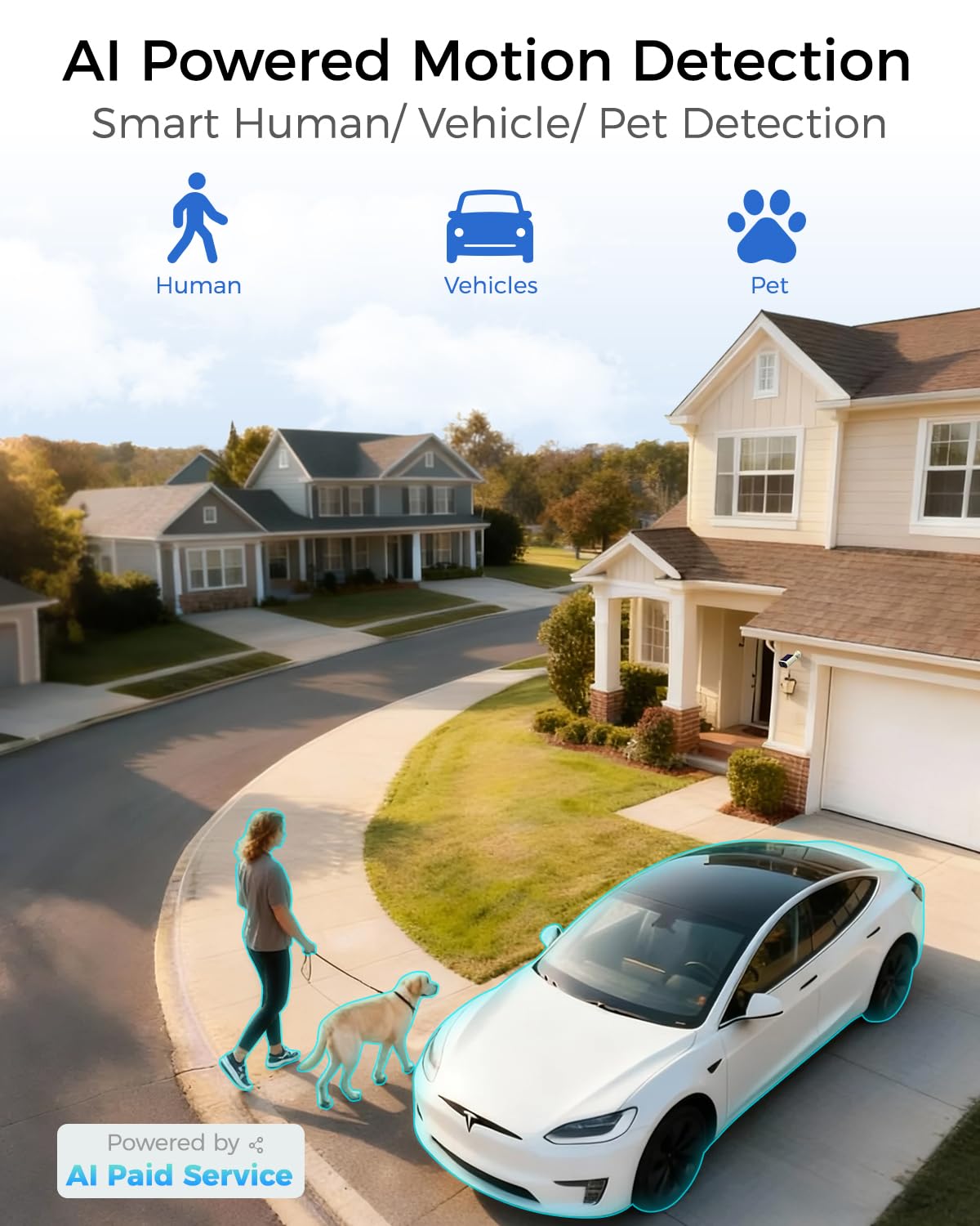 4MP Solar Security Cameras Wireless Outdoor L7024