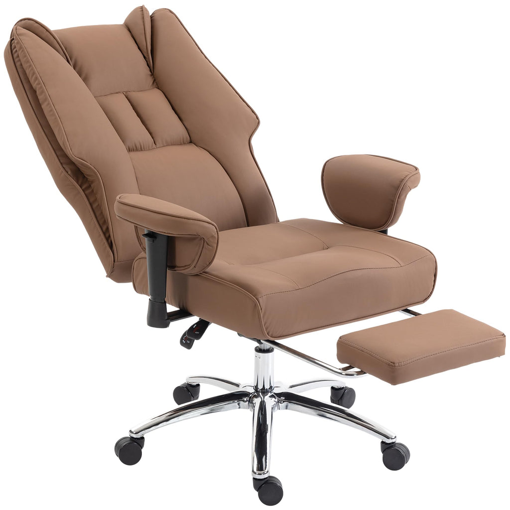 Brown Ergonomic Reclining Office Chair with Footrest B947082