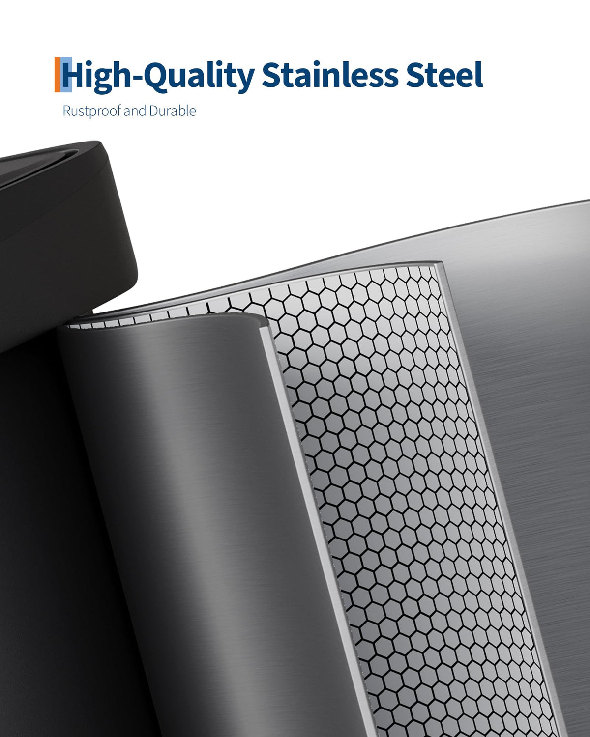 13 gal Stainless Steel Step-on Trash Can with Lid O748103