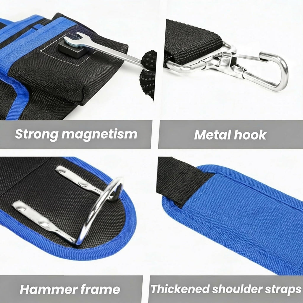 Heavy Duty Magnetic Tool Belt with Suspenders E415