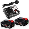 2Pack 7.0Ah 20Volt Li-ion Batteries and Charger Q974383