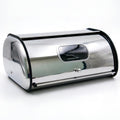 Large Stainless Steel Bread Box with Window & Air Vents C96939