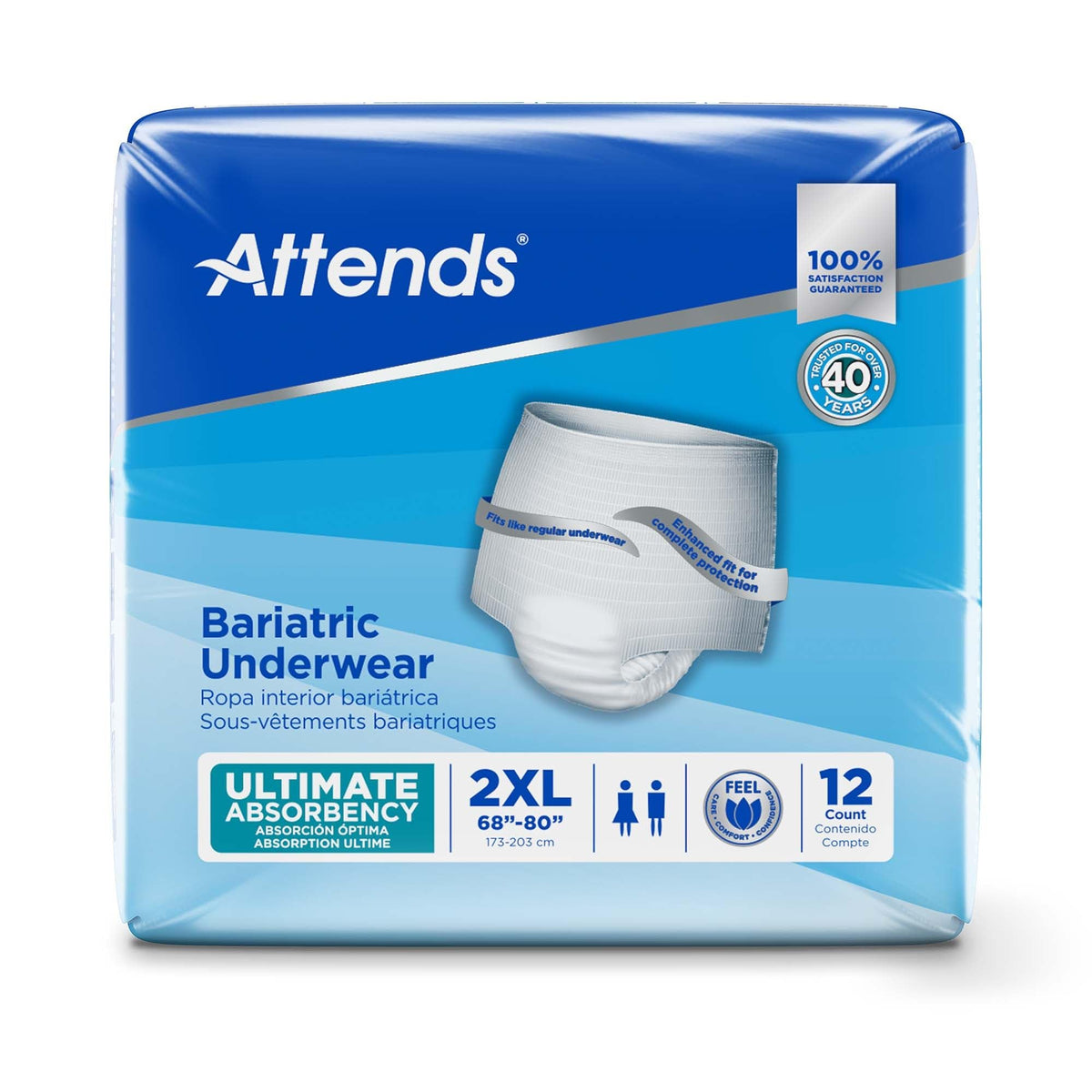 2X-Large Adult Incontinence Underwear, 12 ct O167412
