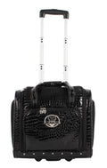 15 Inch Black PVC Underseat Luggage Q745