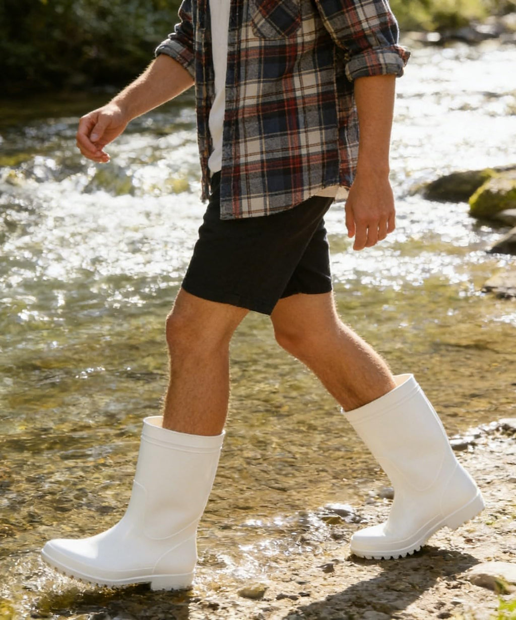 Mid-Calf Waterproof Anti-Slip Rubber Boots I8262