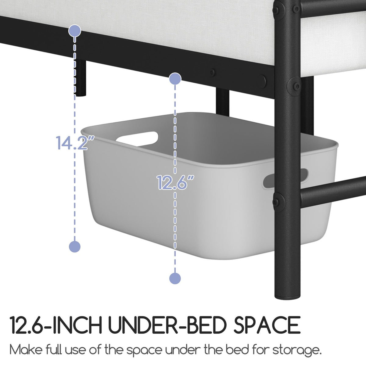 Queen Metal Platform Bed Frame F9970