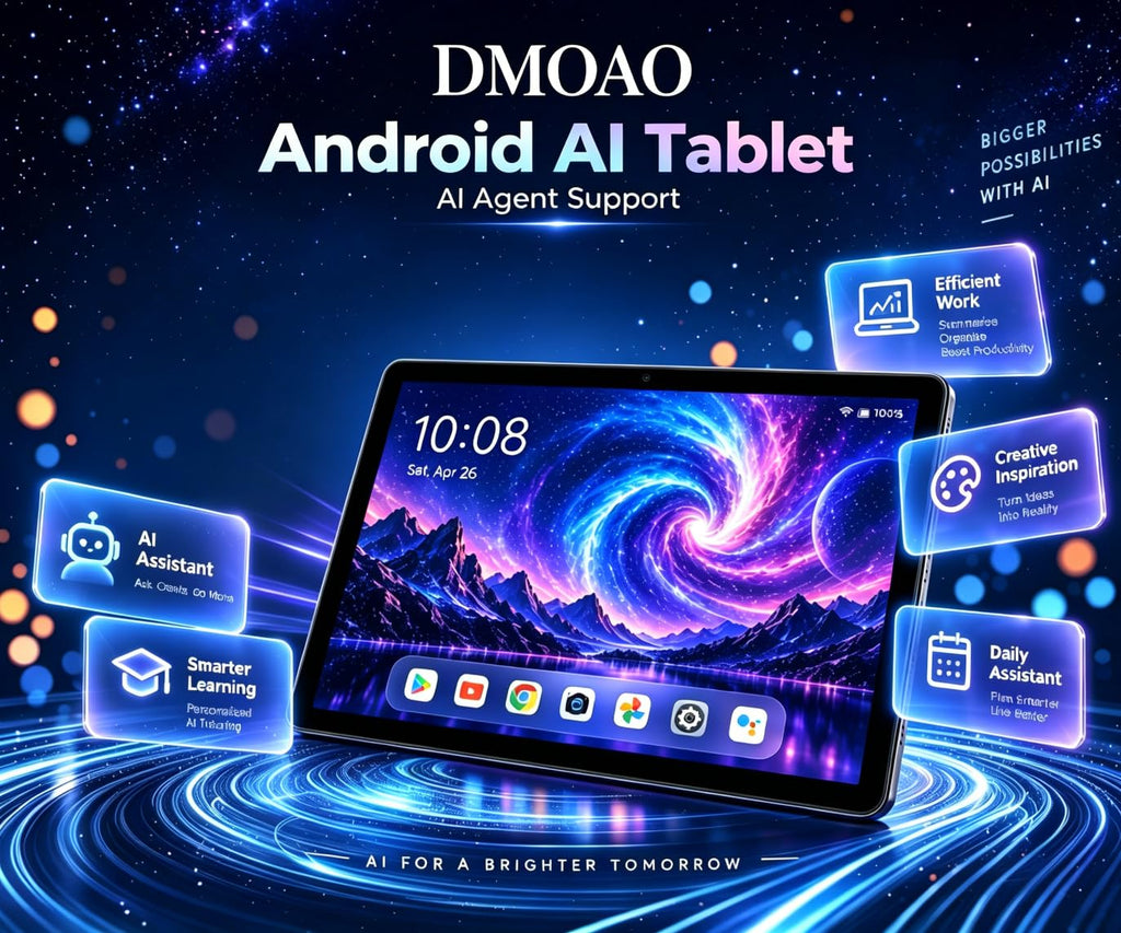 Android 15 Tablet 10.1 Inch FHD 30GB RAM 64GB ROM Black G554