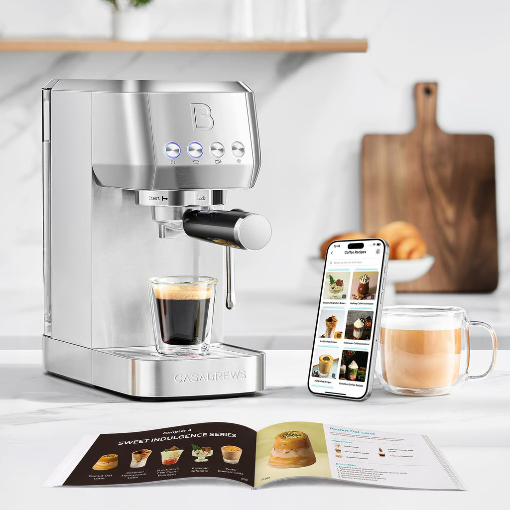 Stainless Steel Espresso Machine with Steam Wand C42642