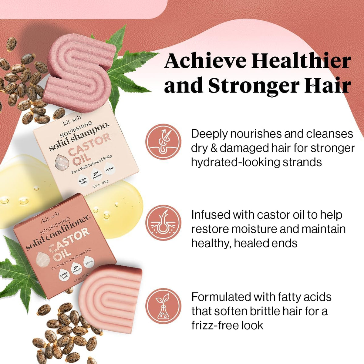 Castor Oil Shampoo and Conditioner Set S250