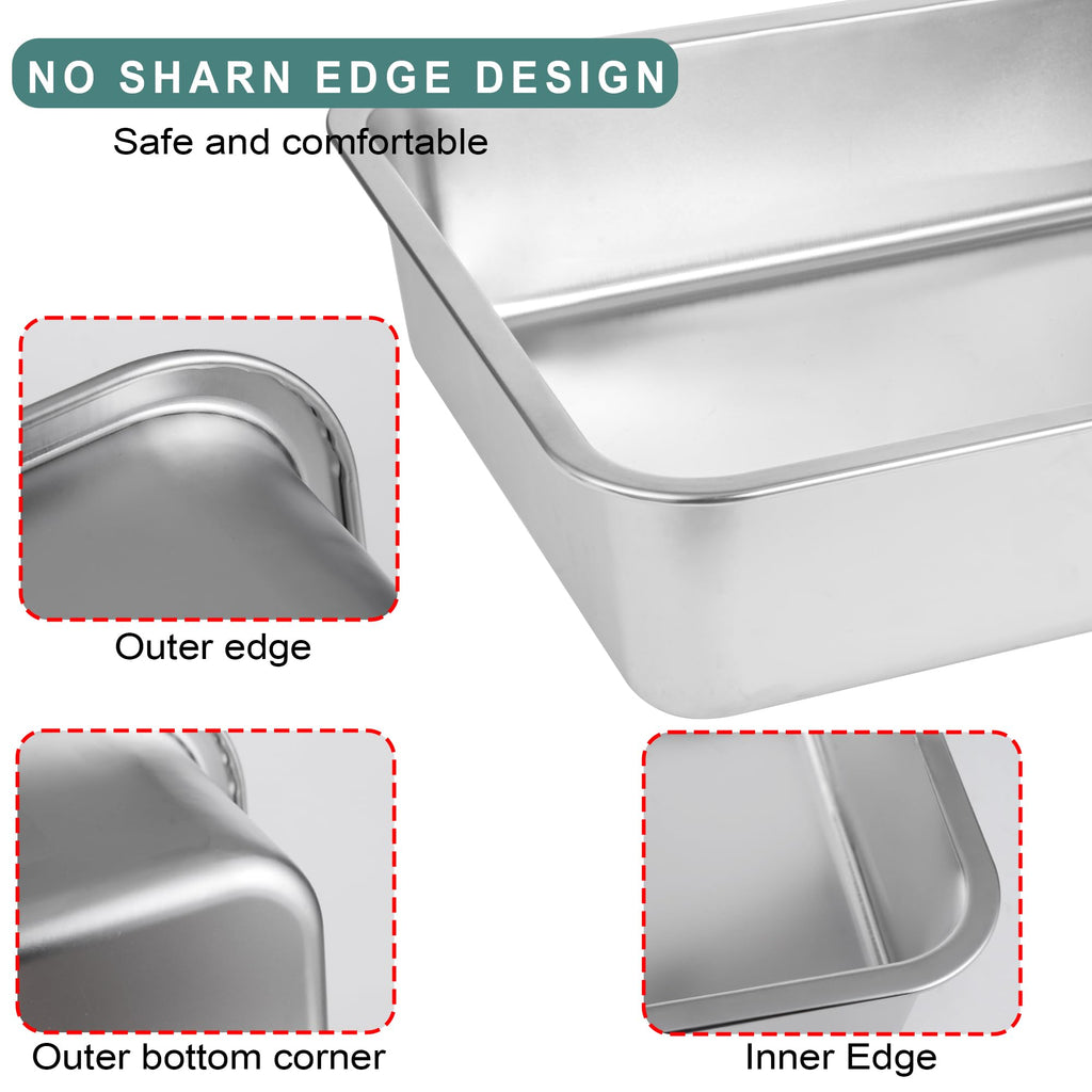 Large Stainless Steel Cat Litter Box S321