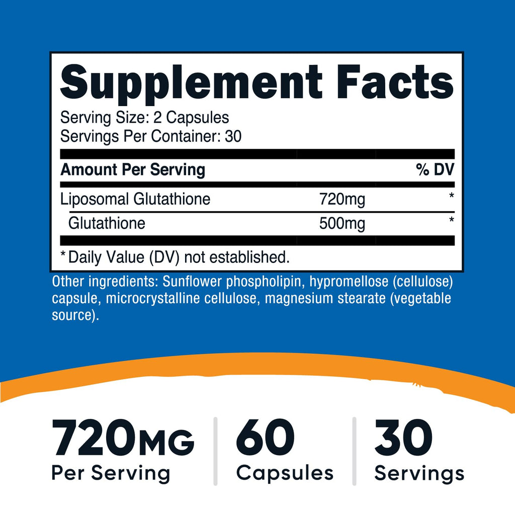 Liposomal Glutathione Supplement 60 Capsules W111109