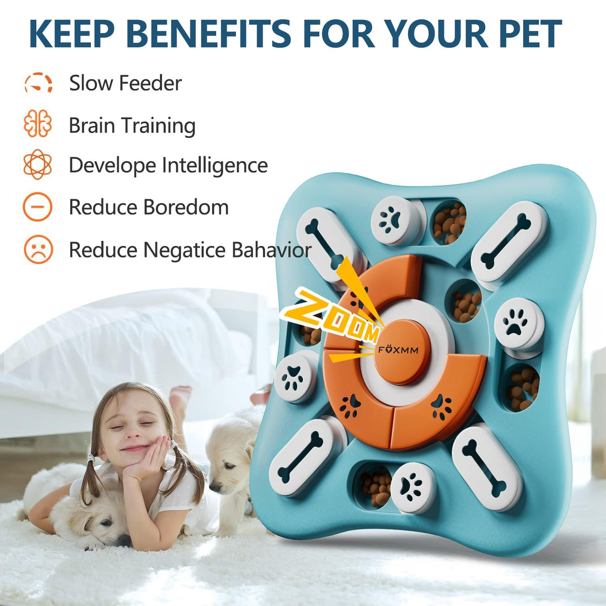 Interactive Dog Treat Puzzle Toys P13269