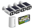 4MP Solar Security Cameras Wireless Outdoor L7024