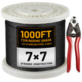 1/8" Stainless Steel Cable 1000FT T316 Wire Rope R58497