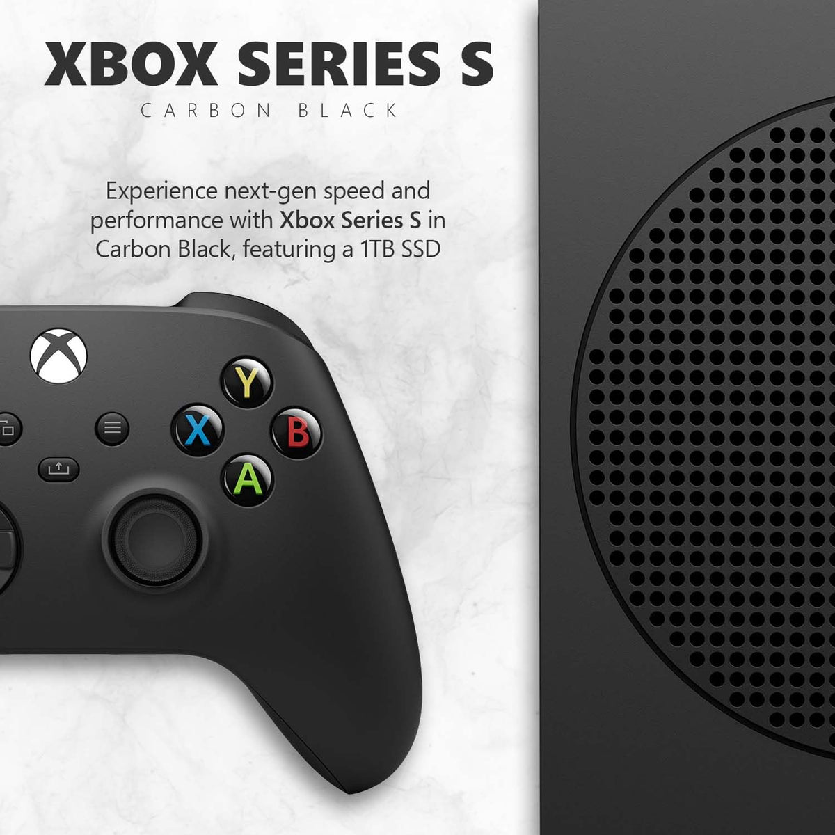 Xbox Series S 1TB SSD Console Carbon Black with Wireless Controller A268991