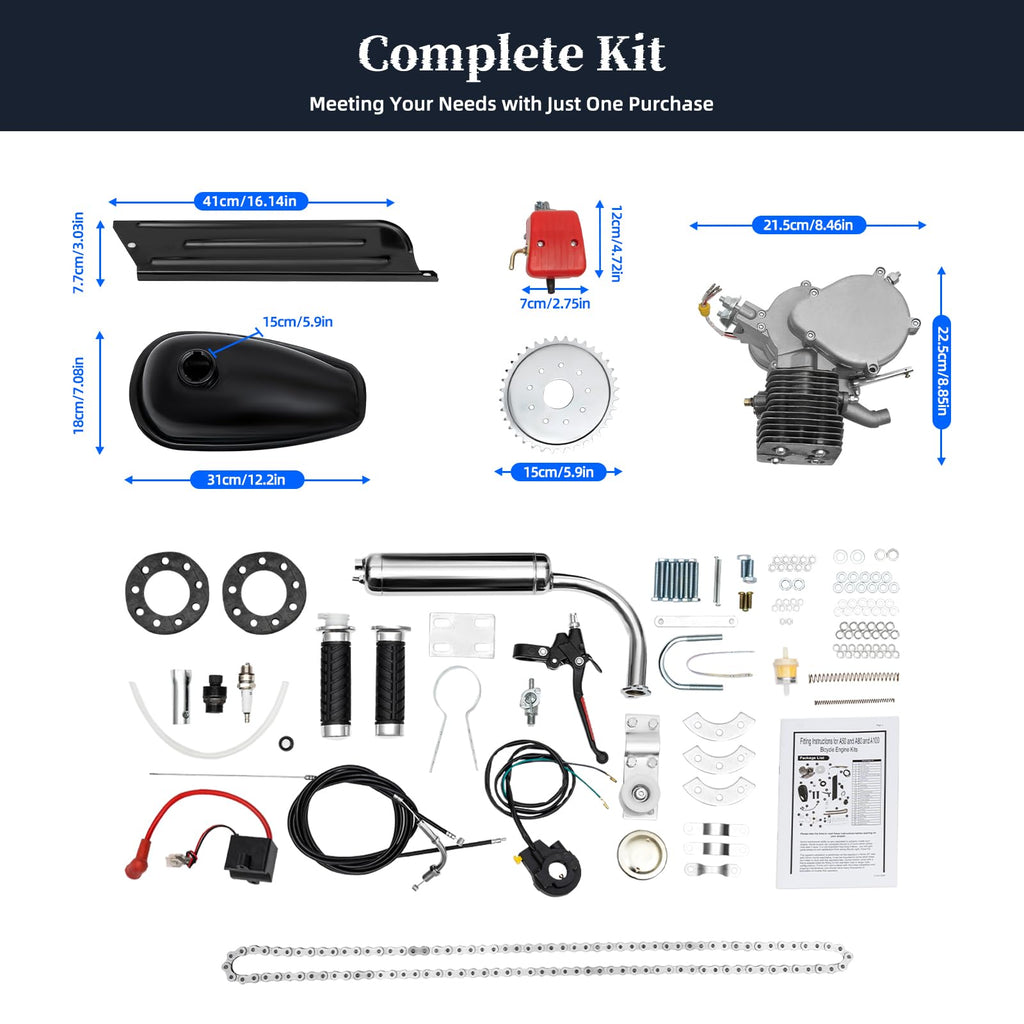 100cc 2 Stroke Air-Cooling Bicycle Engine Kit E233
