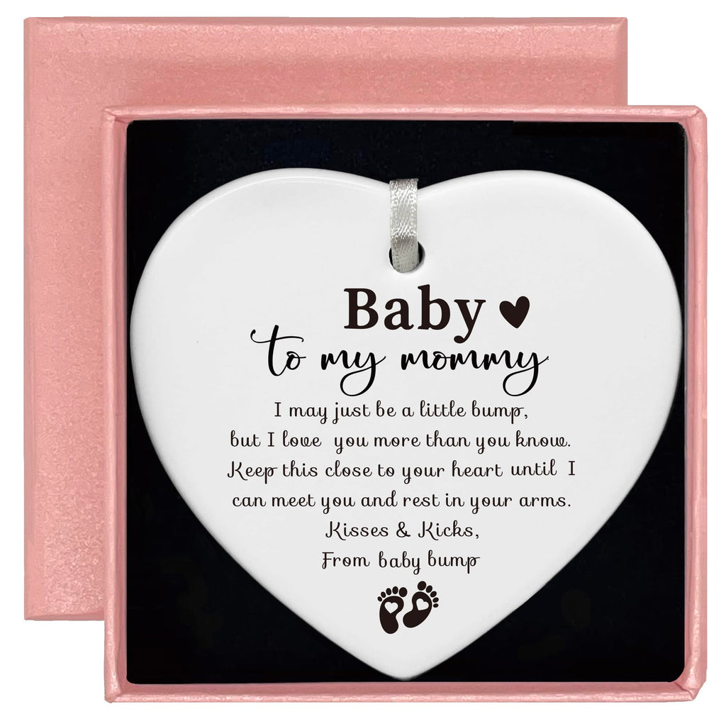 White Ceramic Heart Shaped Ornament J5580