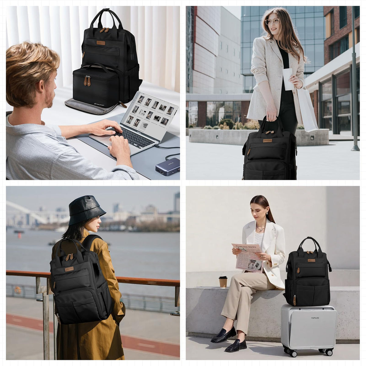 15.6-17.3" Laptop Backpack with Lunch Box U631