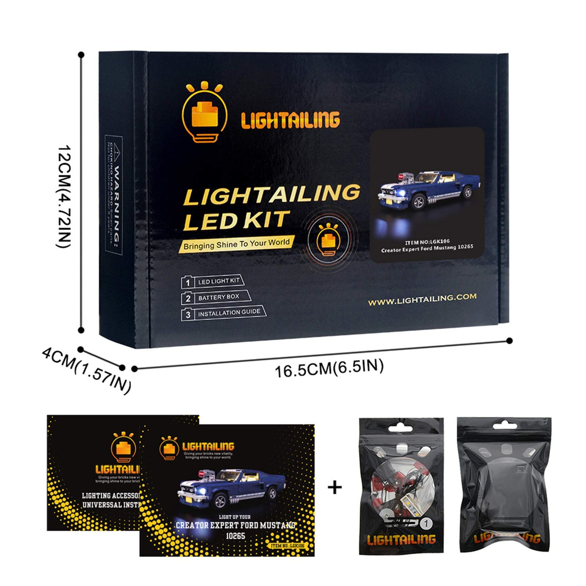 LED Light Kit for Building Blocks Model T435