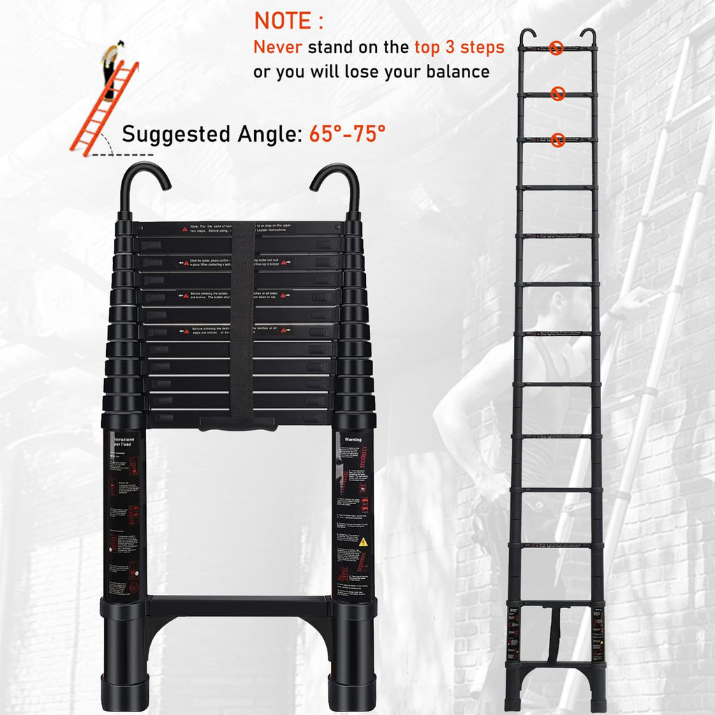 Telescoping Aluminum Ladder 15 FT R27627