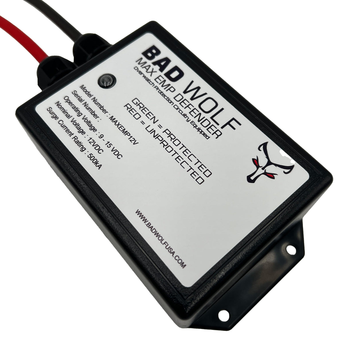 12V 500kA Surge Protector with 8 AWG Wire V6335