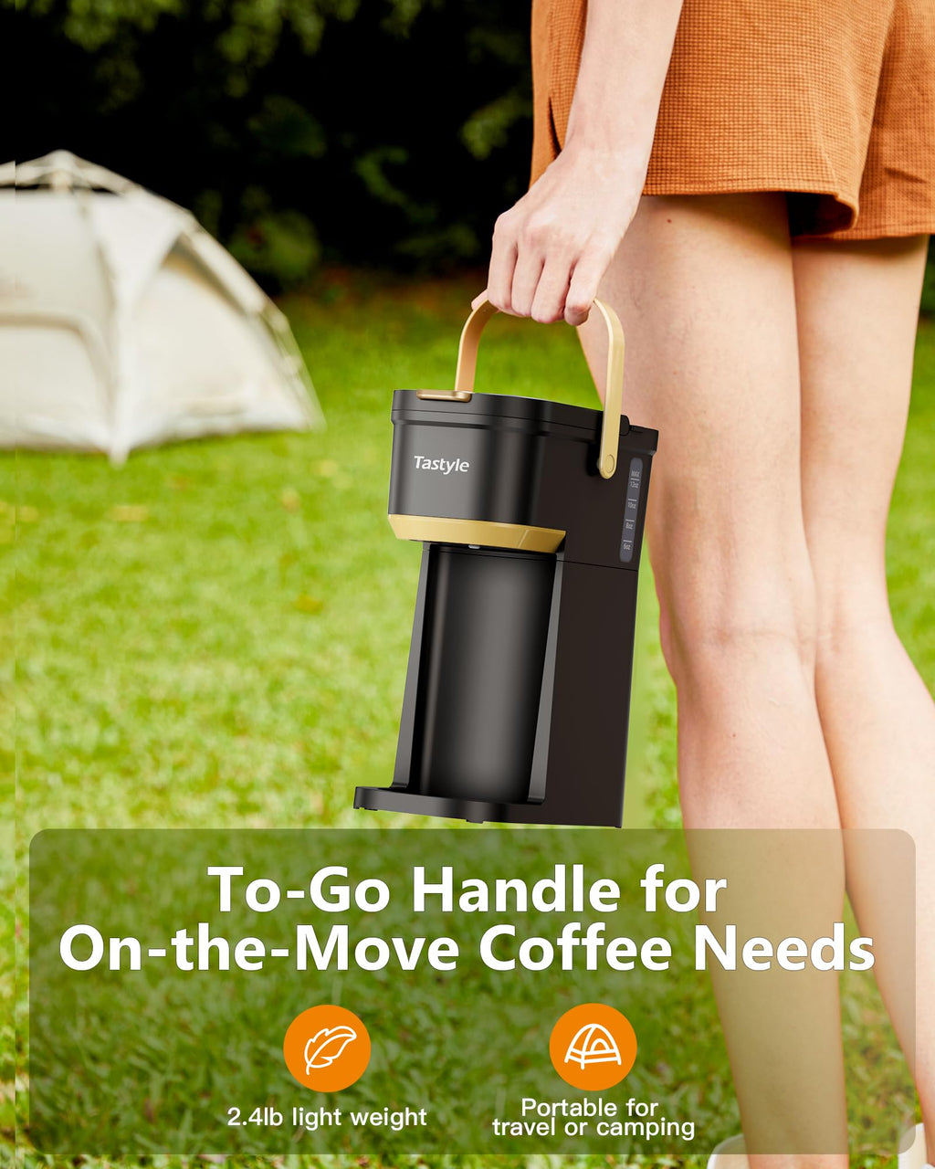 Mini Single Serve Coffee Maker with 30 Descaler Tablets V9305