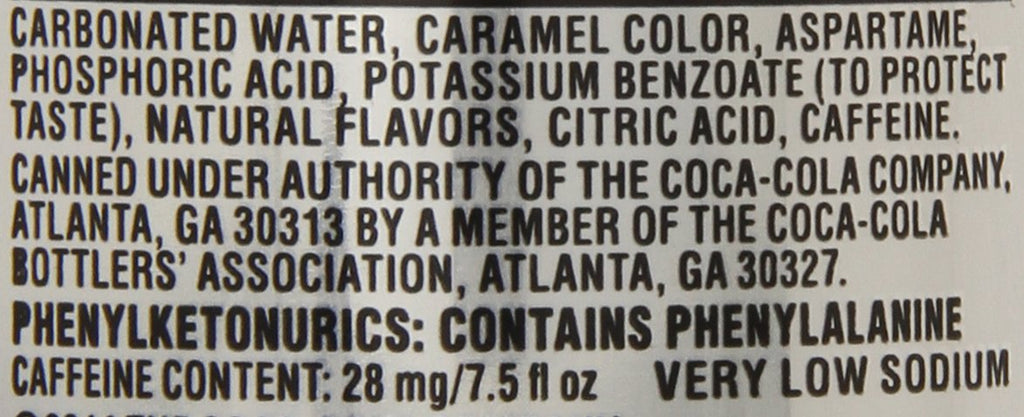 Diet Coke Mini-Cans, 7.5 fl oz (Pack of 24) N528