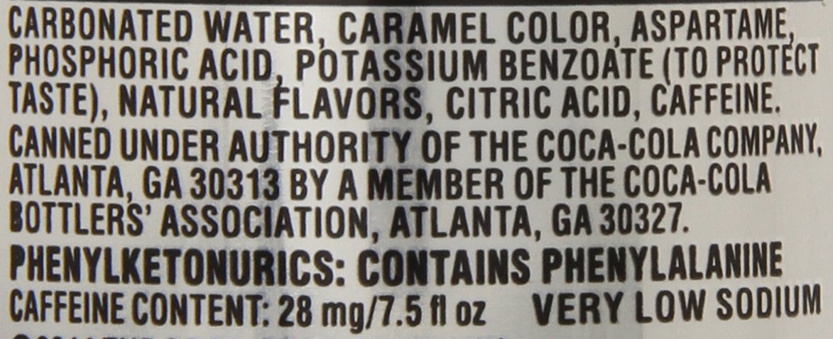 Diet Coke Mini-Cans, 7.5 fl oz (Pack of 24) N528