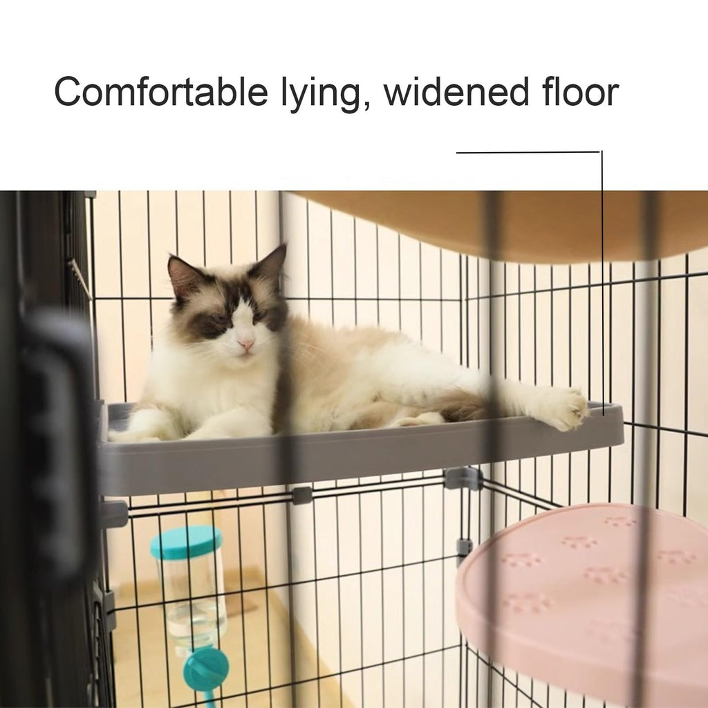 Foldable 4 Tier Detachable Cat Cage with Hammock Z80264