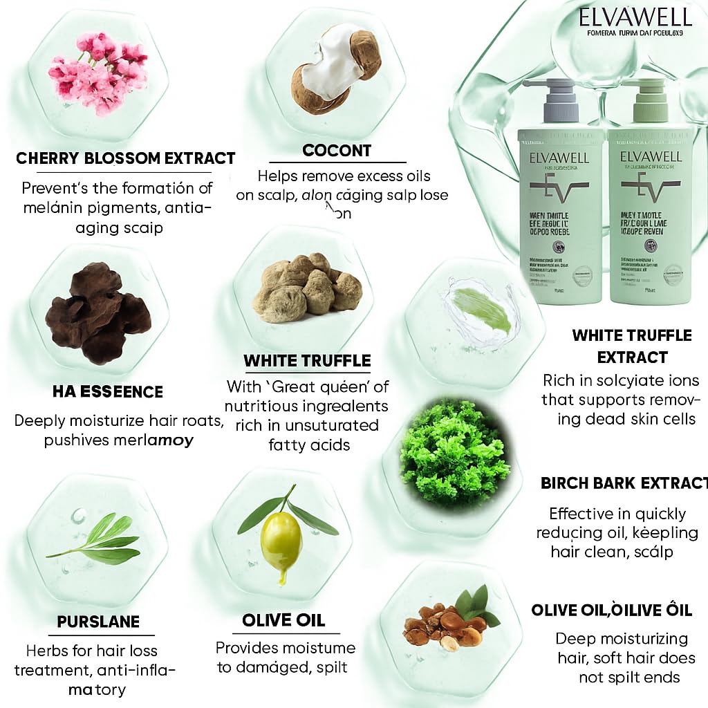 White Shampoo & Conditioner Set 16.9 fl oz Each I407