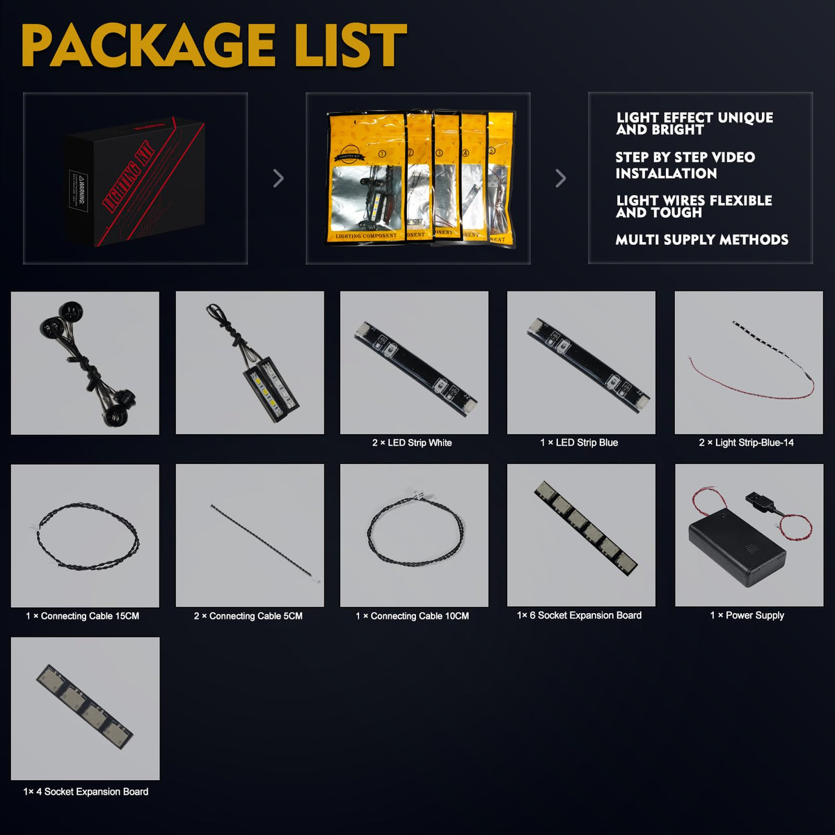 LED Light Kit for Building Set Y3940