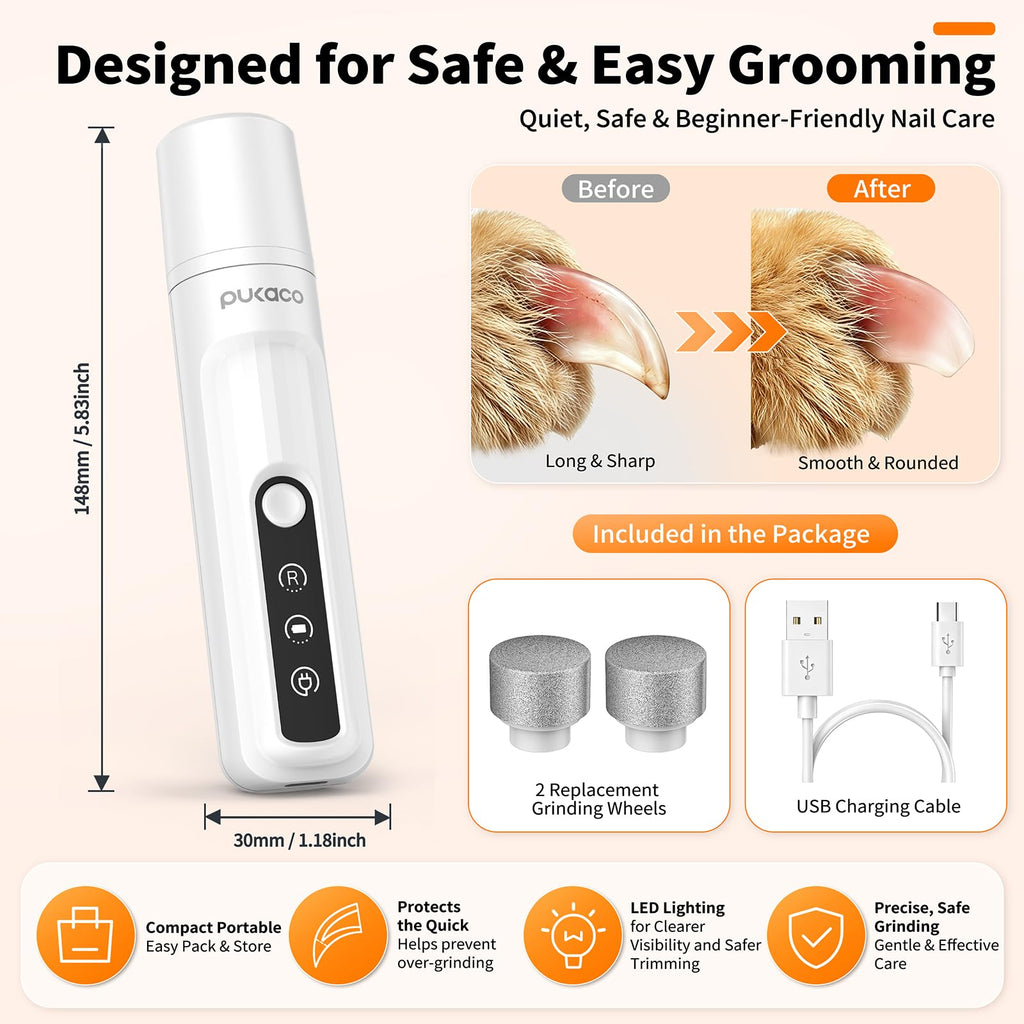 Electric Dog Nail Grinder with LED Light N770