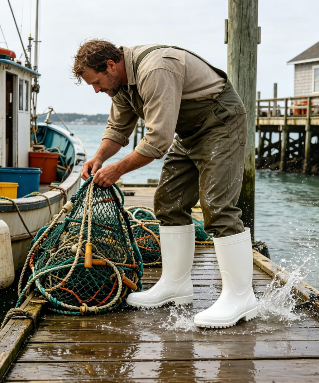 Mid-Calf Waterproof Anti-Slip Rubber Boots I8262