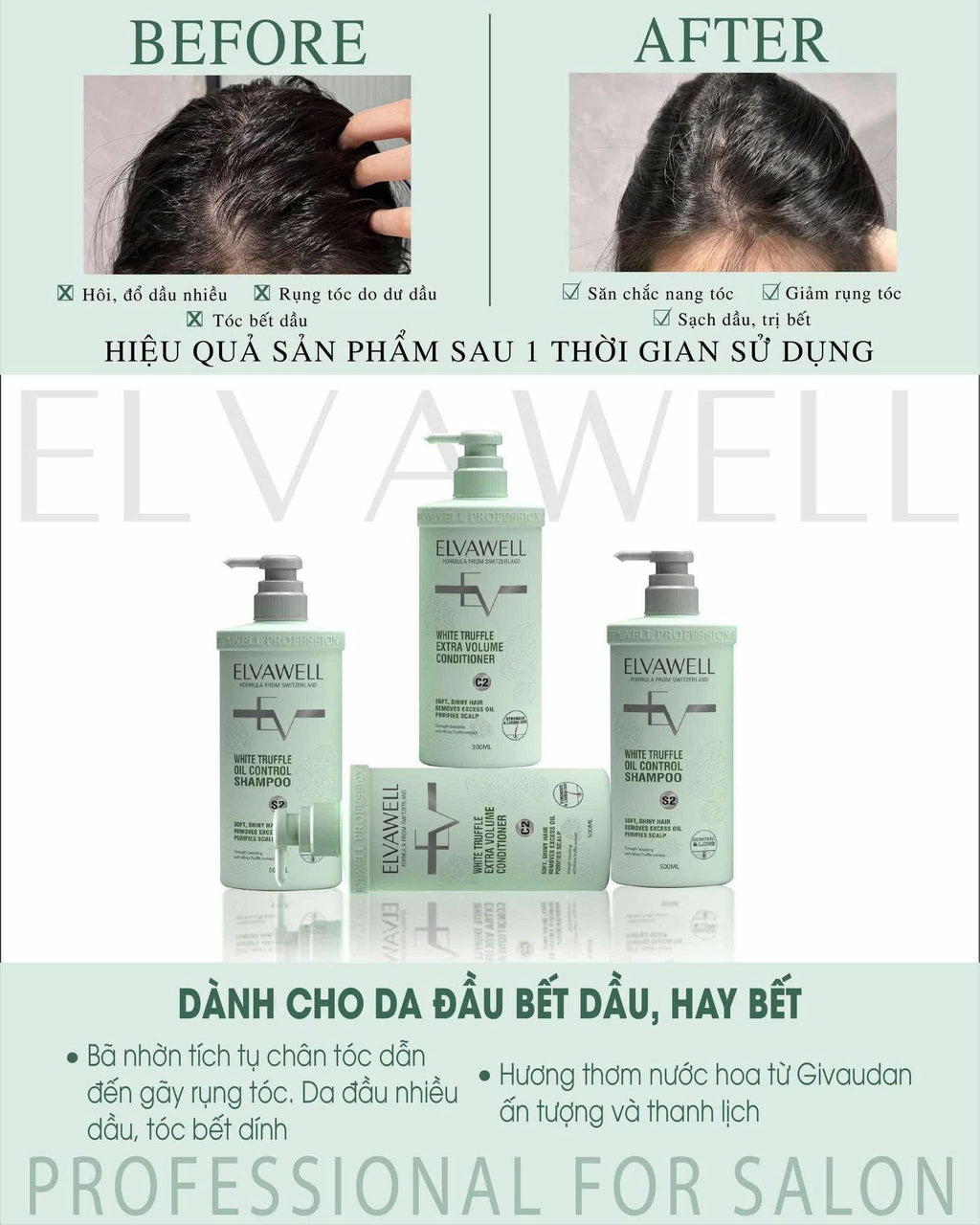 White Shampoo & Conditioner Set 16.9 fl oz Each I407
