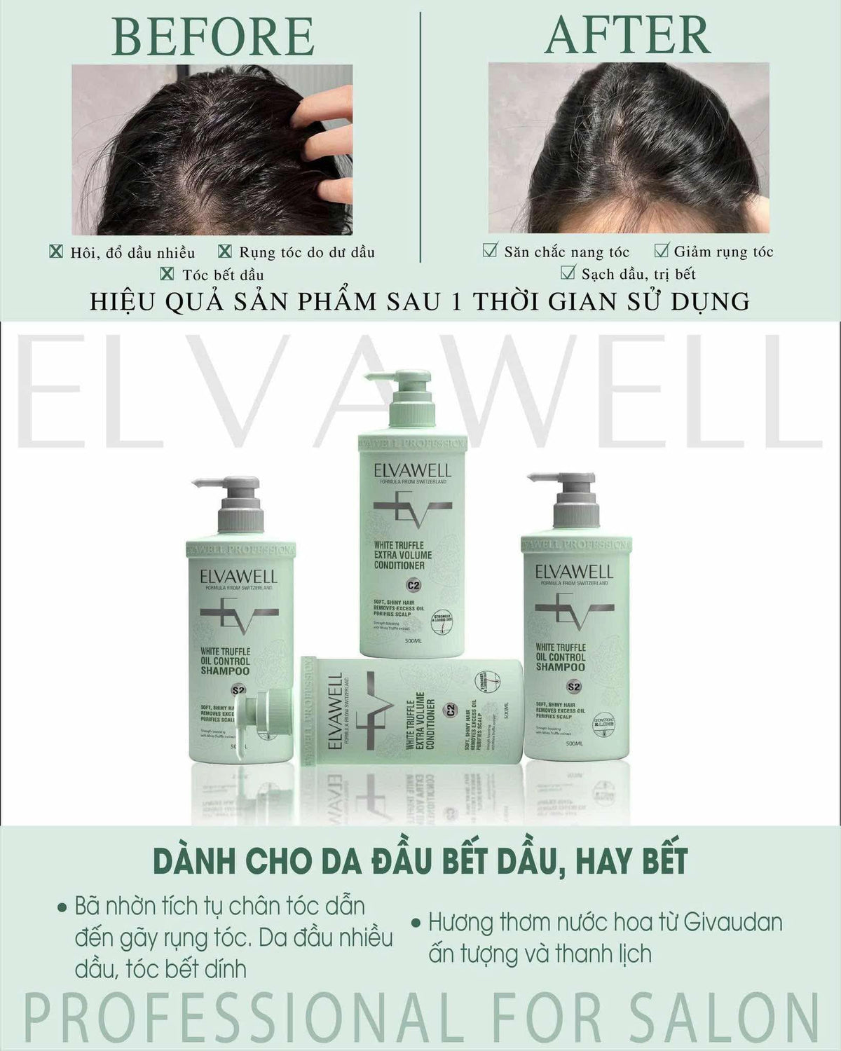 White Shampoo & Conditioner Set 16.9 fl oz Each I407