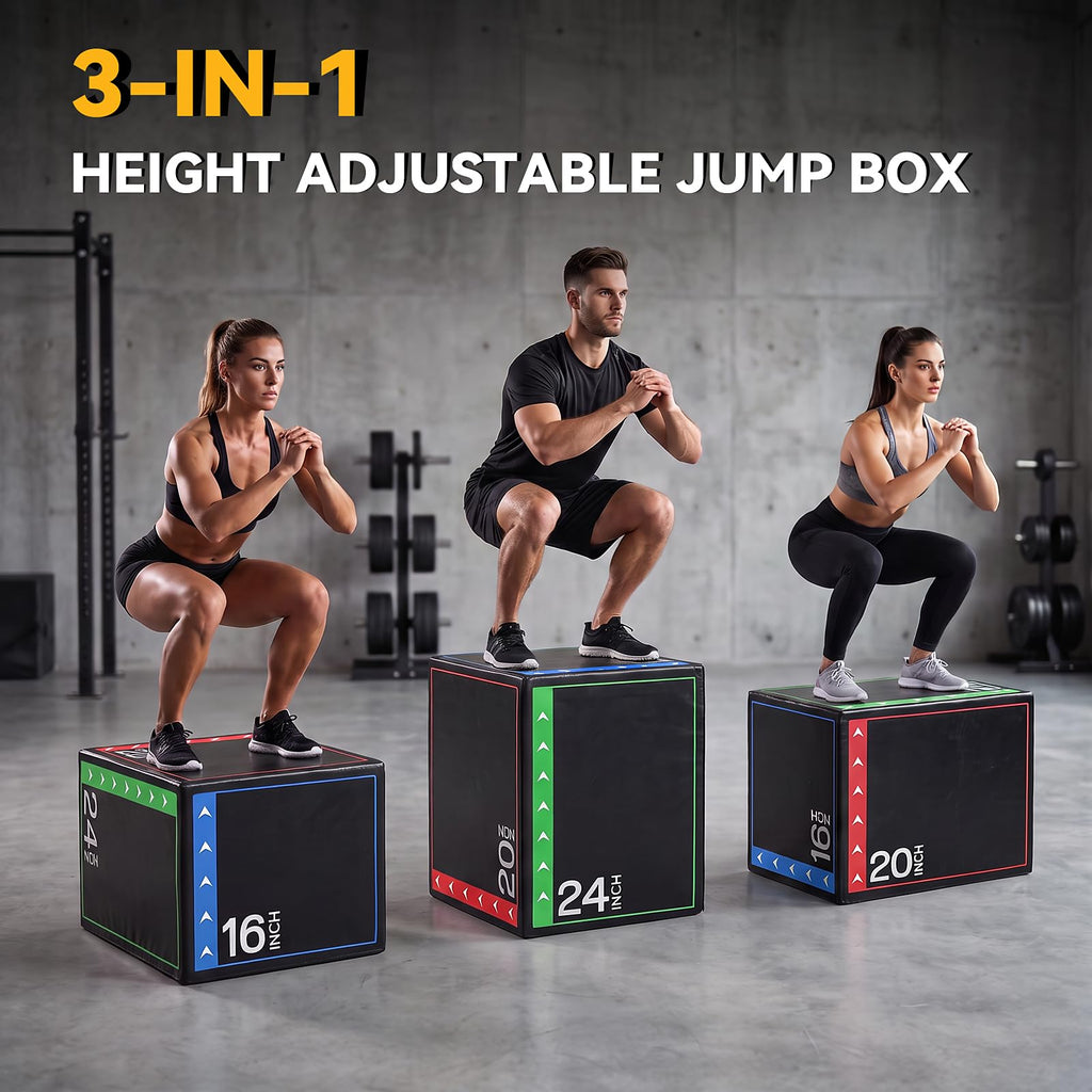 3-in-1 Plyo Jumping Exercise Box X659