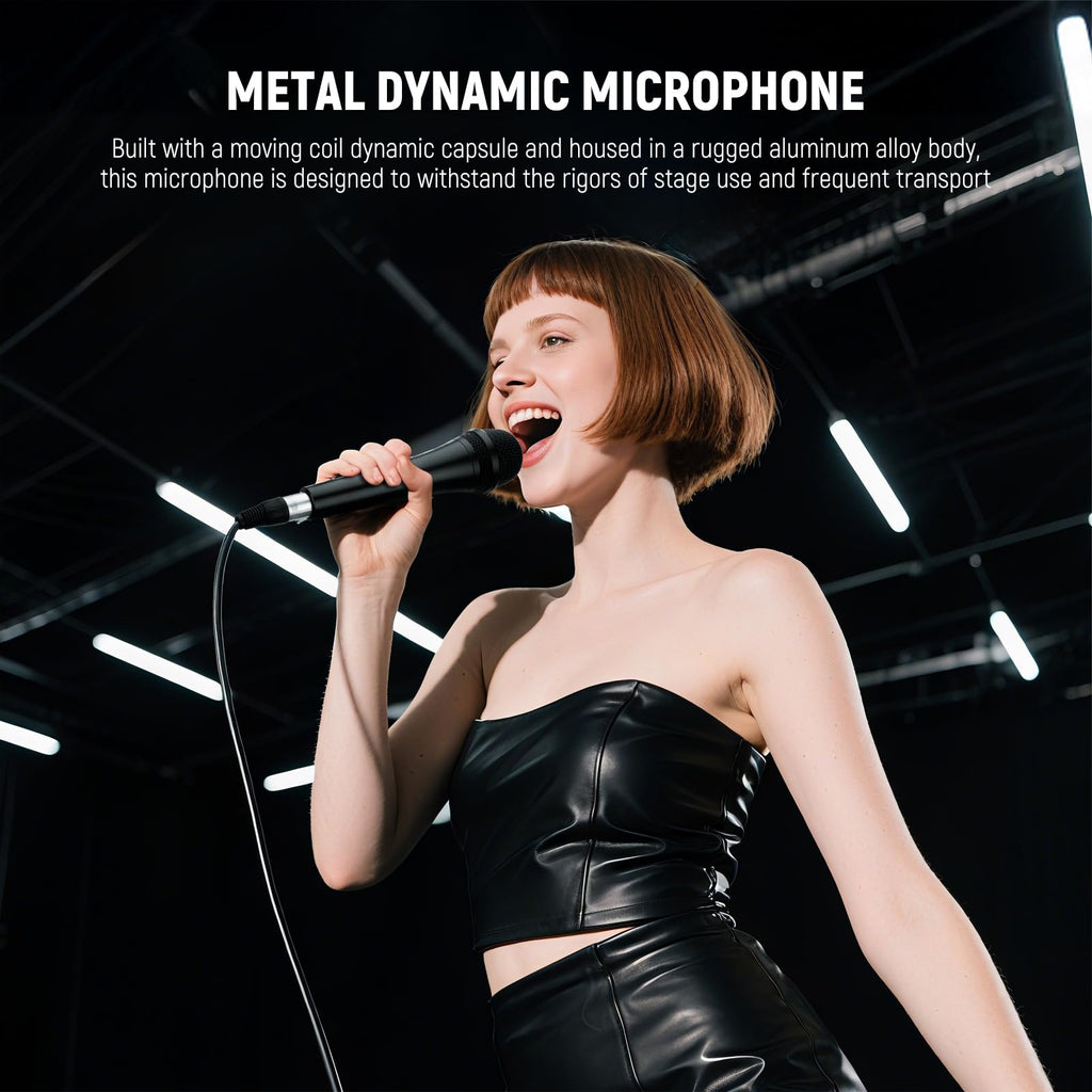 Cardioid Dynamic Microphone with XLR Cable Q85564